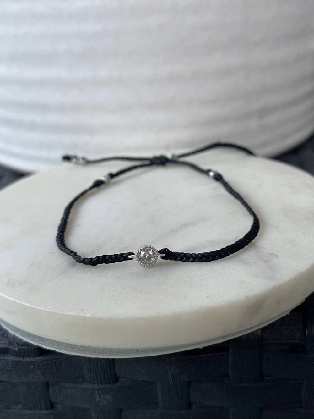 New✨ Braided Bracelet with Clear Crystal Accent
